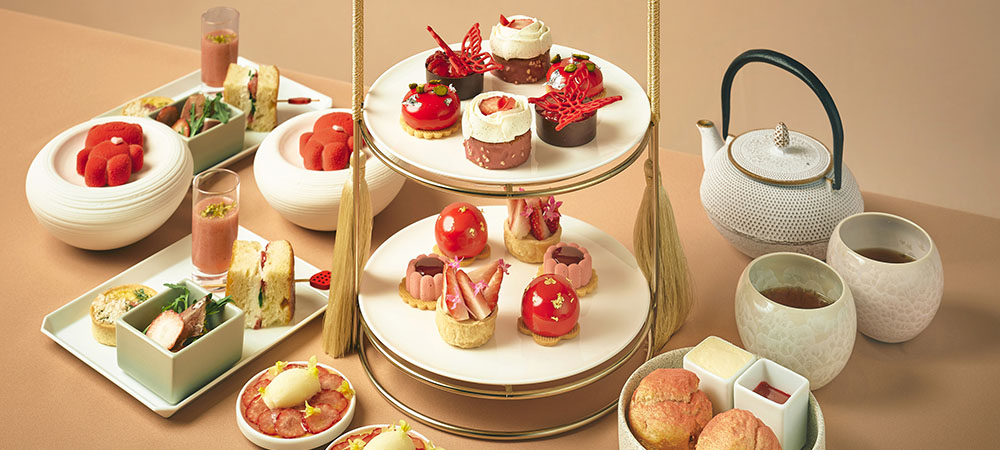 京都産イチゴが紡ぐ甘美なひととき「ストロベリーアフタヌーンティー」