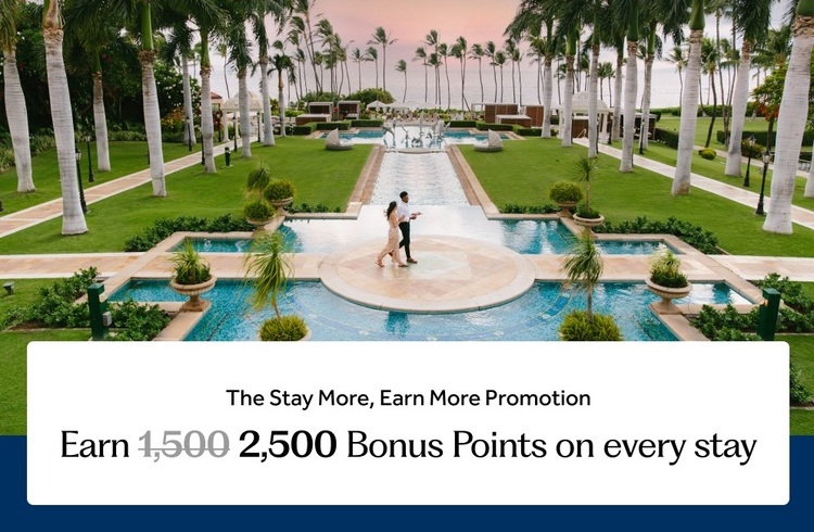 【ヒルトン・オナーズ会員】滞在ごとに2,500ポイント獲得!ポイント泊も対象